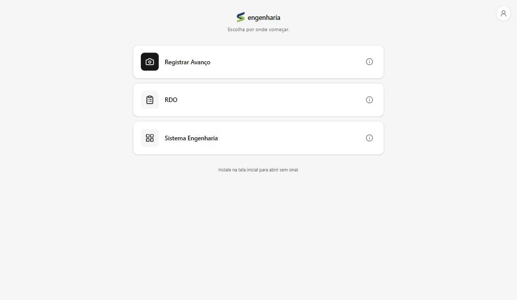 Sistenor — Engineering module entry, built for the phone on site